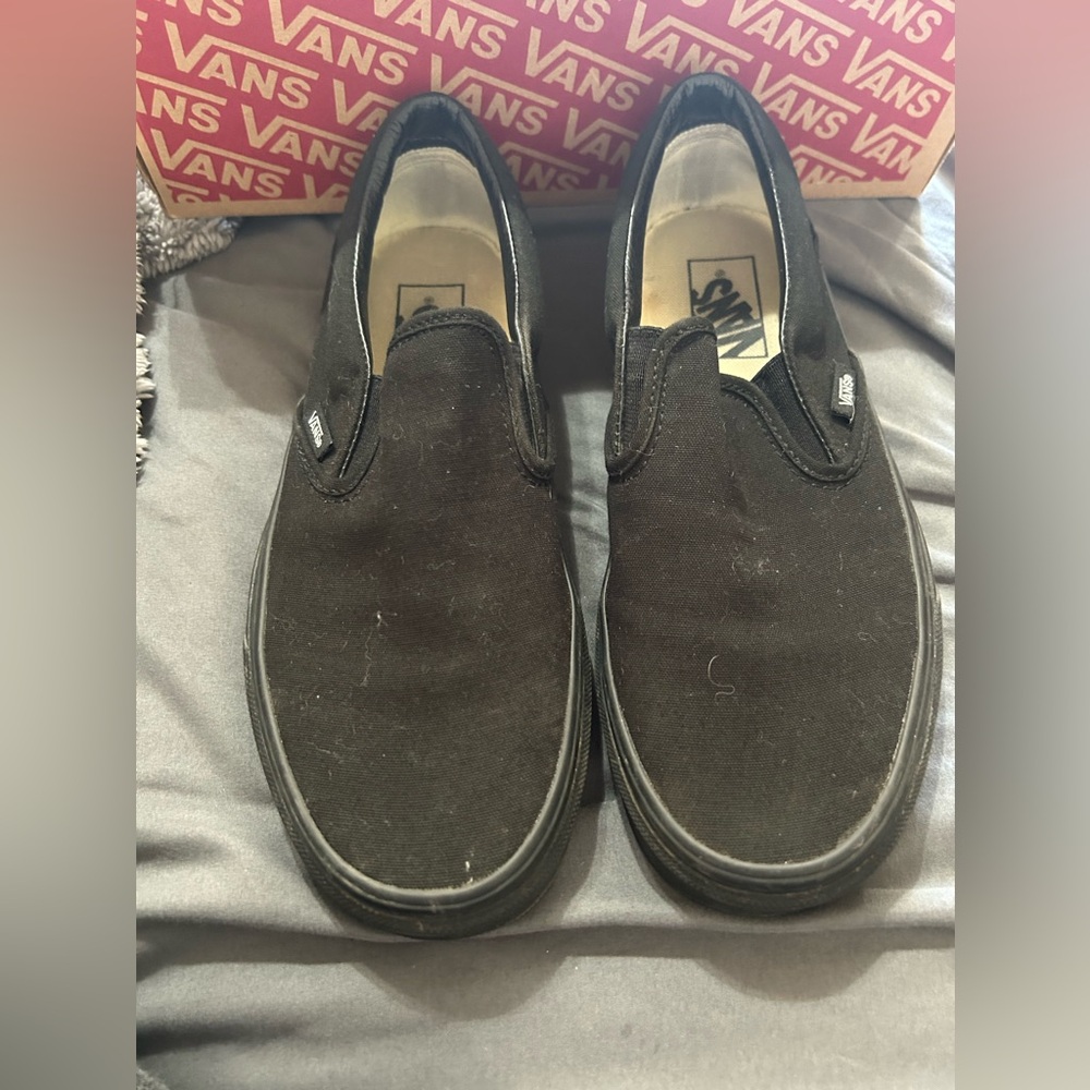 Vans Black Slip-On Shoes